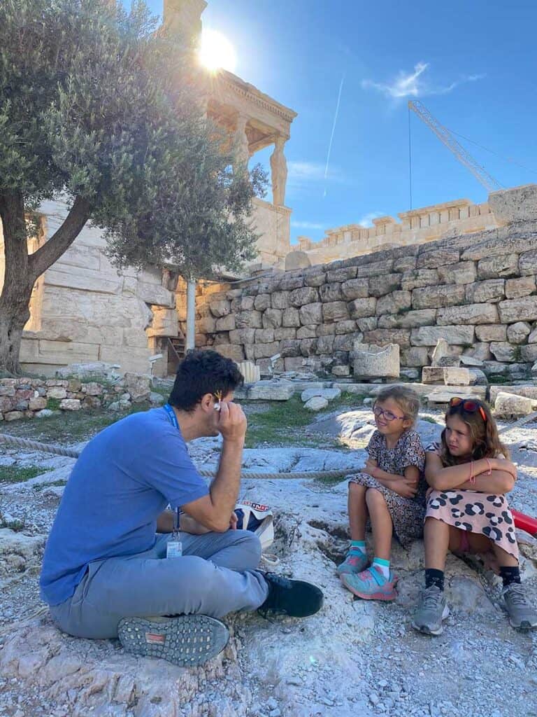 acropolis Athens family travel with guide
