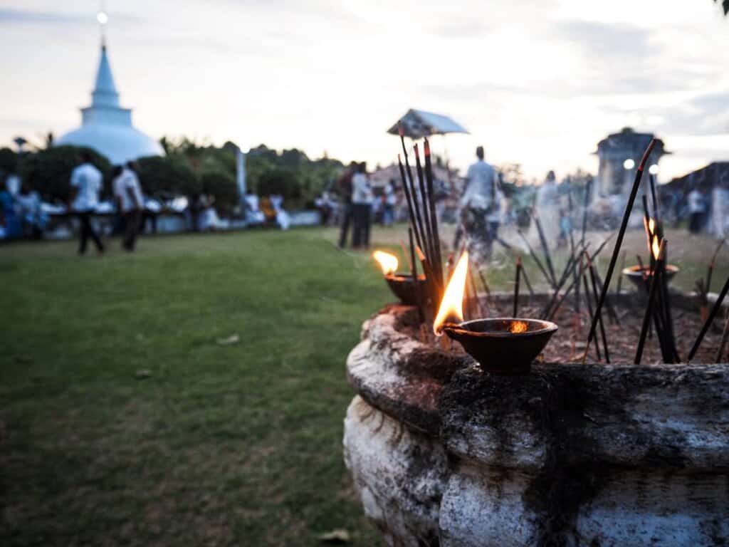 Soaking up the Poya festival in Sri Lanka
