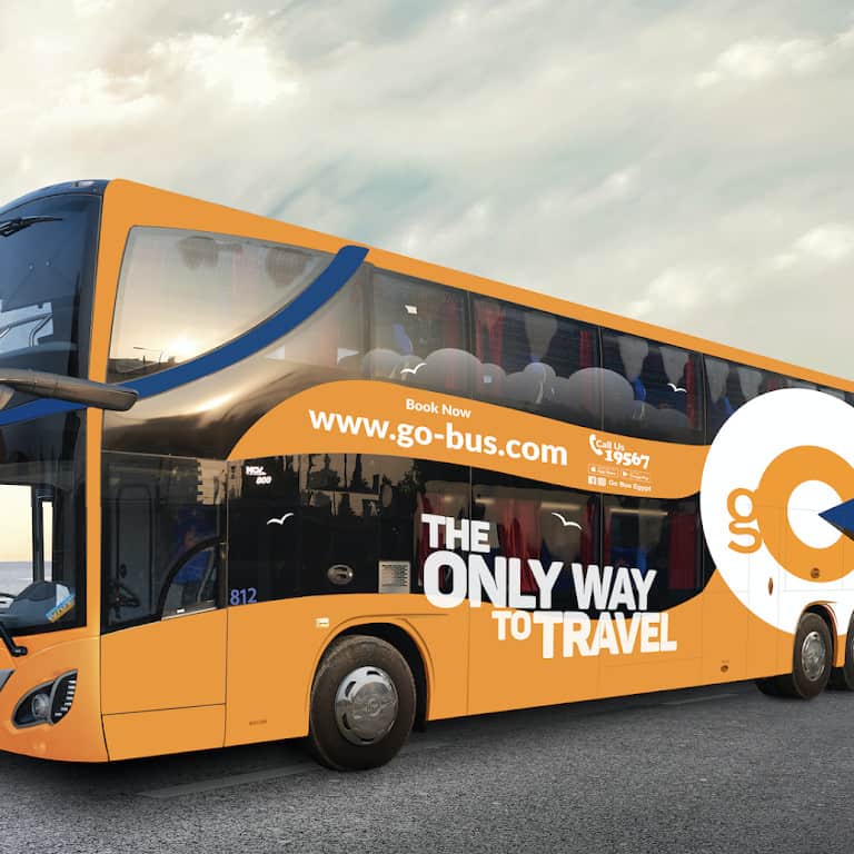 Go Bus for travel around Egypt with kids