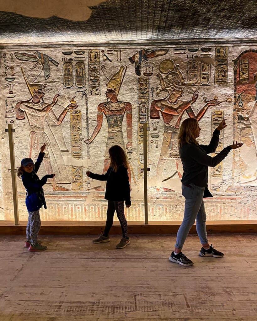 Exploring the temples in Luxor with kids