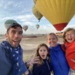 family hot air ballon ride in Luxor