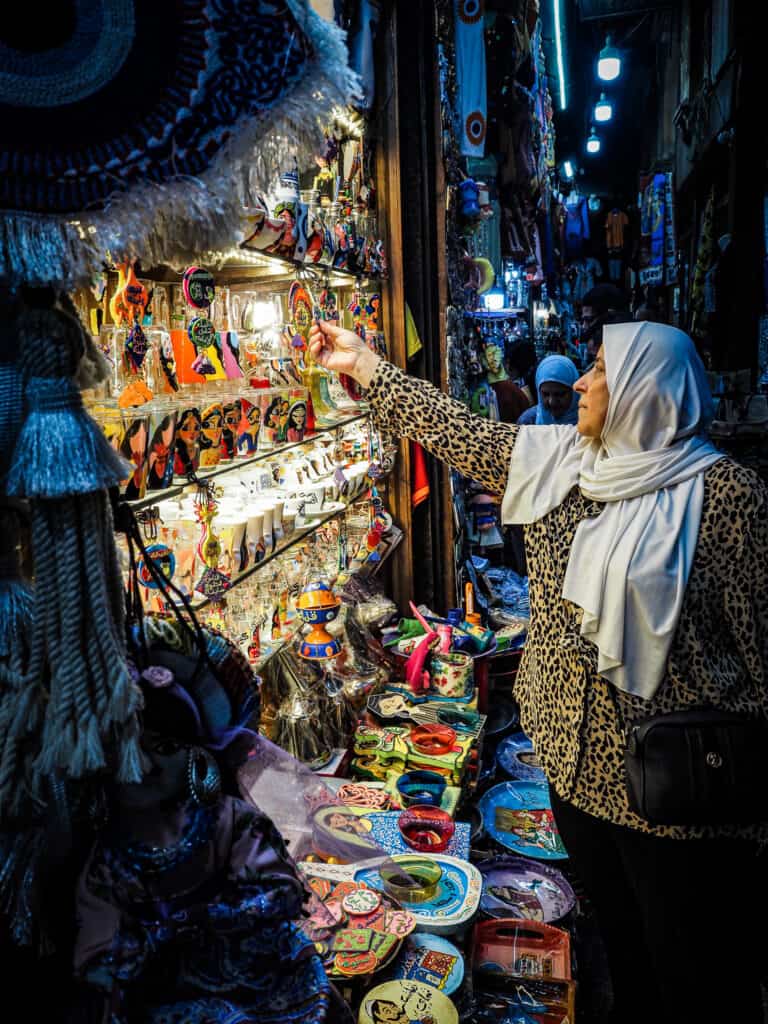 Haggle for a bargain in the Khan el-Khalili Bazaar