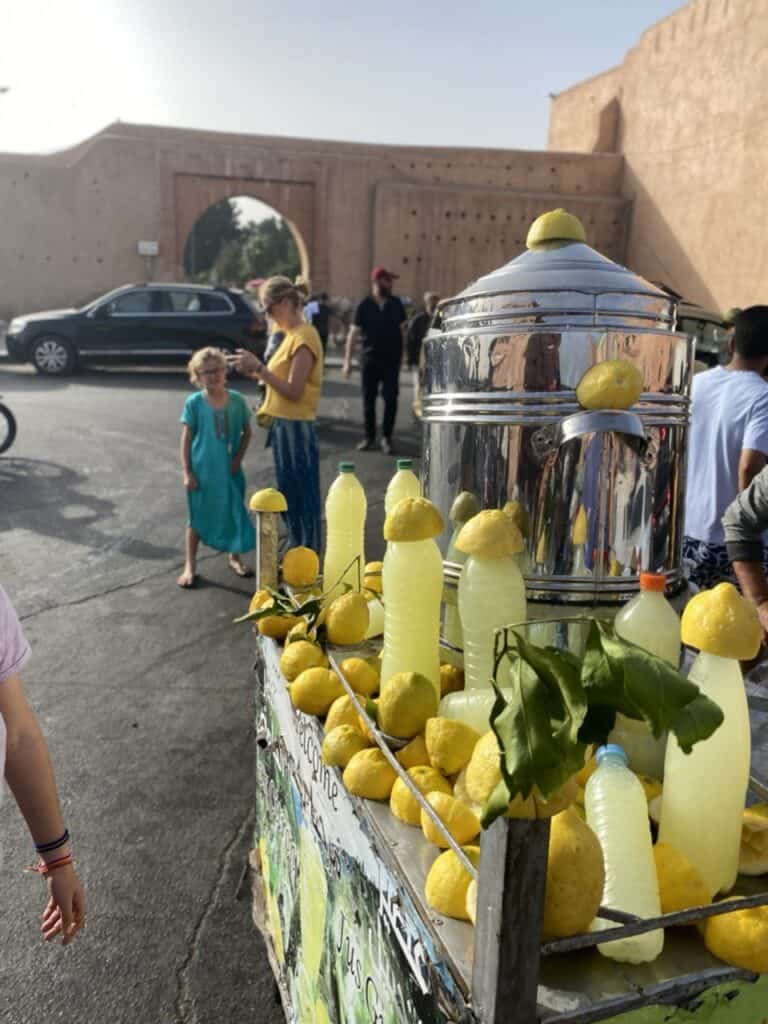 Fresh juice is Morocco for the kids