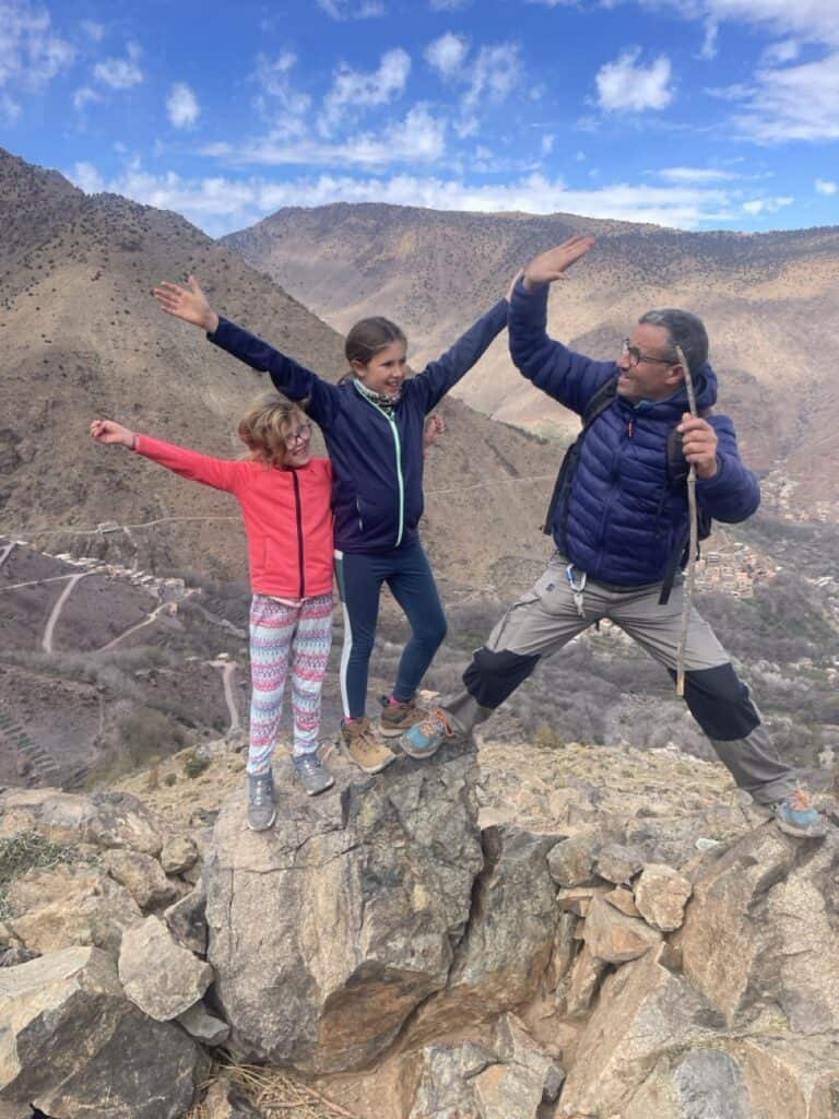 Atlas mountain trek with kids in Imlil