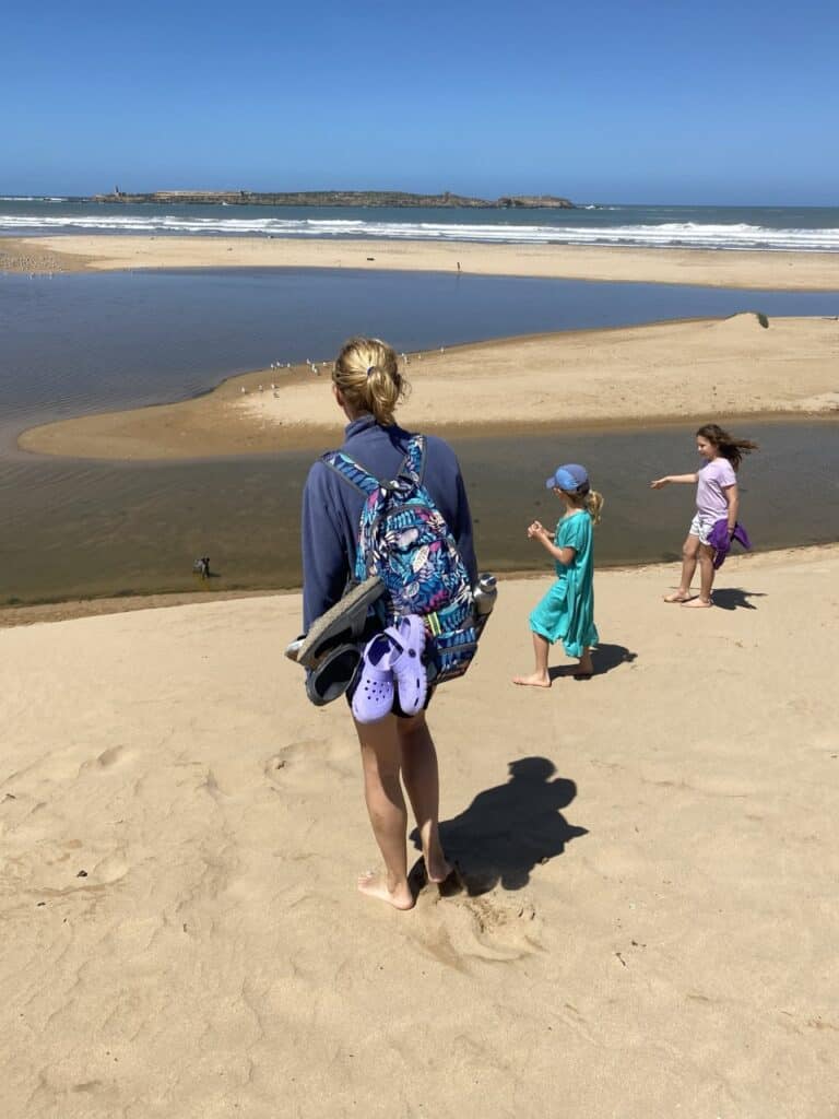 visit the beach in Essaouira with the kids
